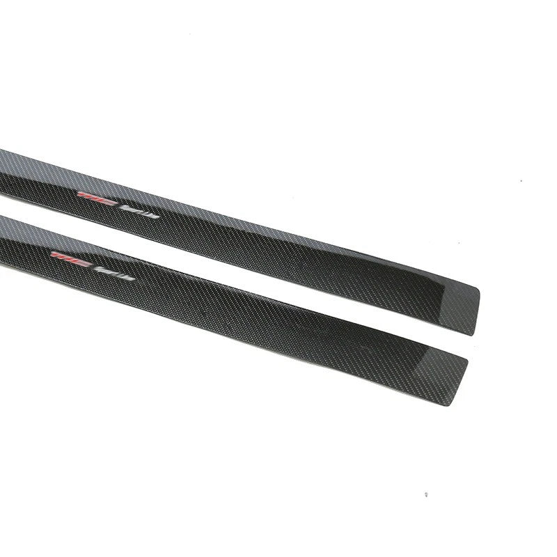 100% Carbon Fiber Door Sill Guard Plate Trim for Maserati GranTurismo GC 2008-19