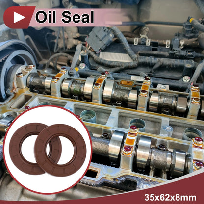 Oil Seal / 35x62x8mm / Rotary Shaft Seal FKM Rubber 2x for Make Model