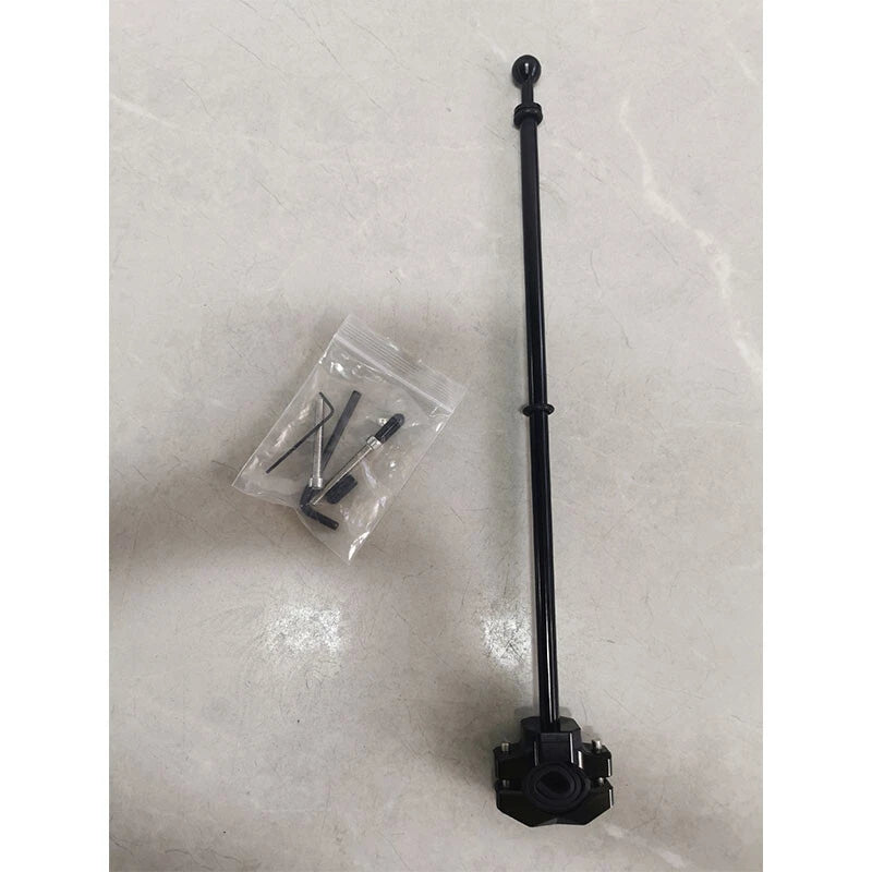 Universal Motorcycle Luggage Rack Mount for Yamaha - American USA Flag Pole