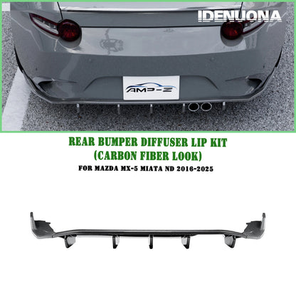 Rear Bumper Diffuser Lip Cover for Mazda MX-5 Miata ND (2016-2025)