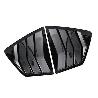 Gloss Black 1/4 Quarter Side Window Louver Cover for Honda Accord Sedan (2018-2023)
