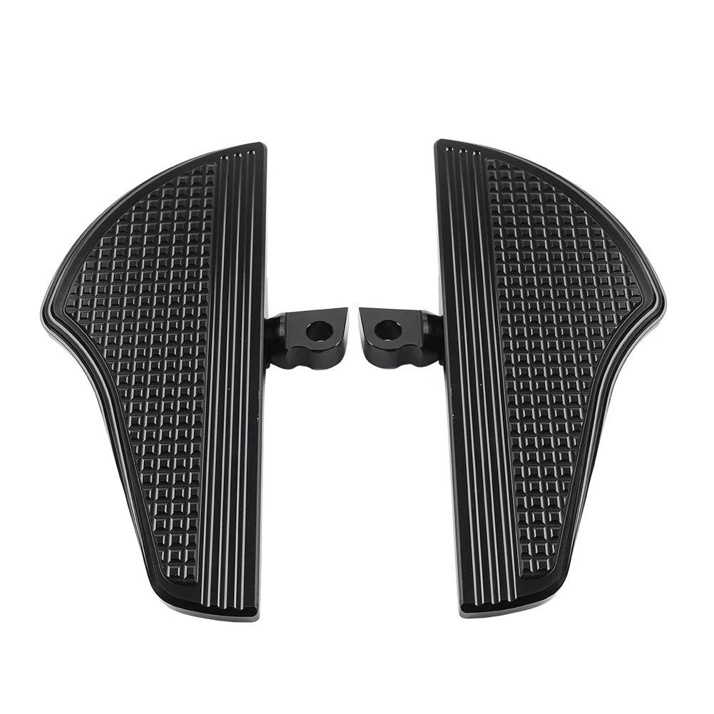 Black Footpeg Mini Floorboards for Harley Sportster Softail Touring (2004-2023)
