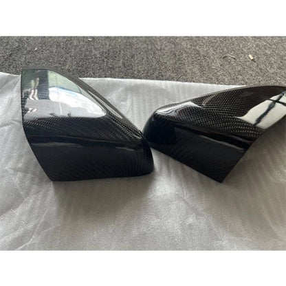 Carbon Fiber Add-on Side Mirror Caps for Cadillac CTS Sedan 14-19 / CTS-V 16-19