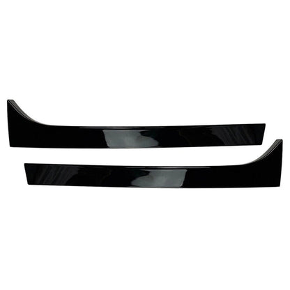 2 x Glossy Black Rear Window Spoiler Trim Covers for Skoda Superb (2008-2015)