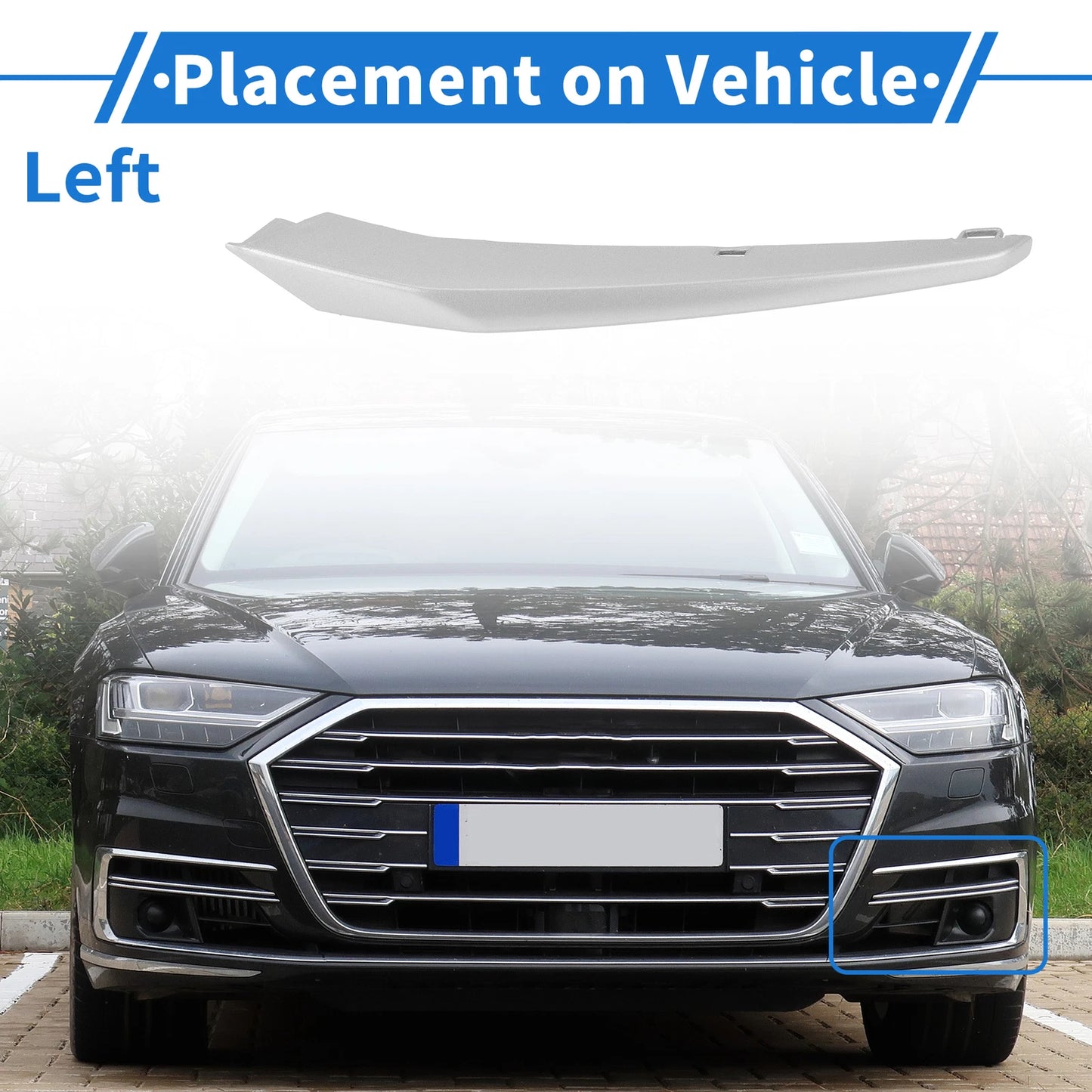 Front Left Fog Light Grill for BMW 3 Series (2011-2015)
