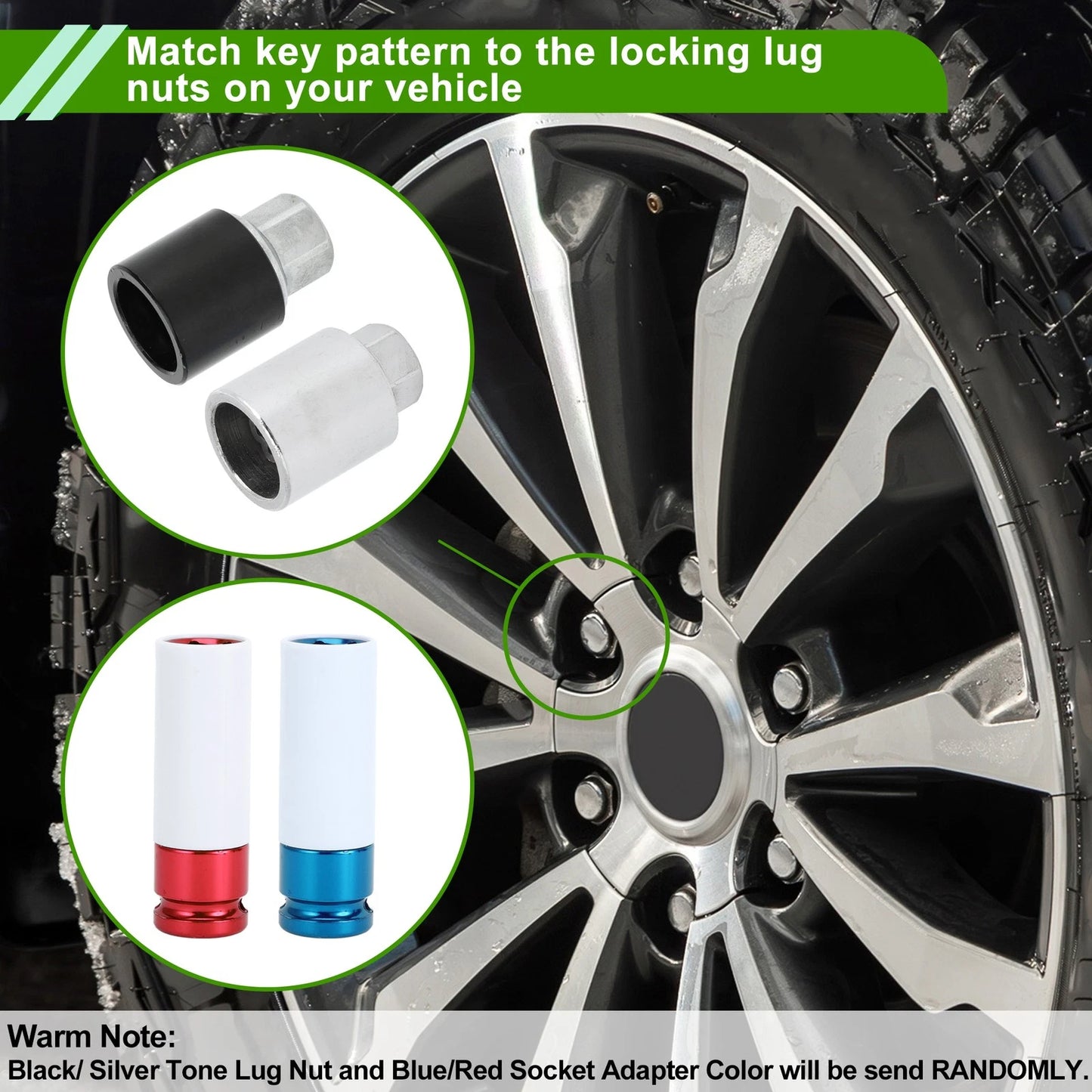 Wheel Lock Lug Nut Anti-theft Removal Key Socket Type C for Toyota
