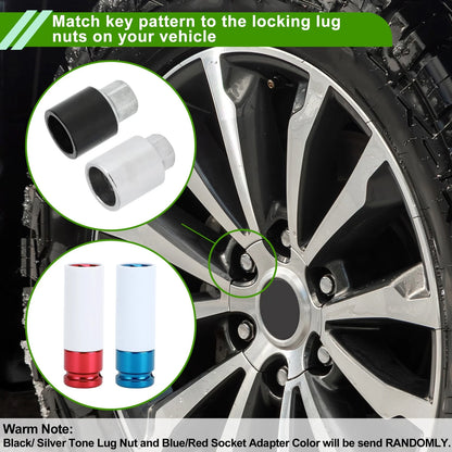 Wheel Lock Lug Nut Anti-theft Removal Key Socket Type C for Toyota