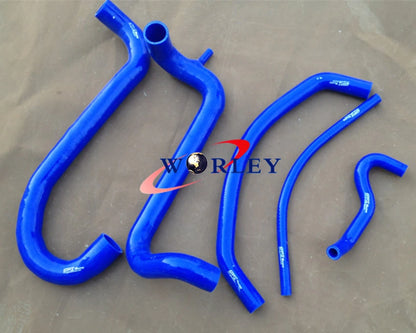 Blue Silicone Radiator Heater Hose for Ford AU Falcon 4.9L V8 (1998-2002)