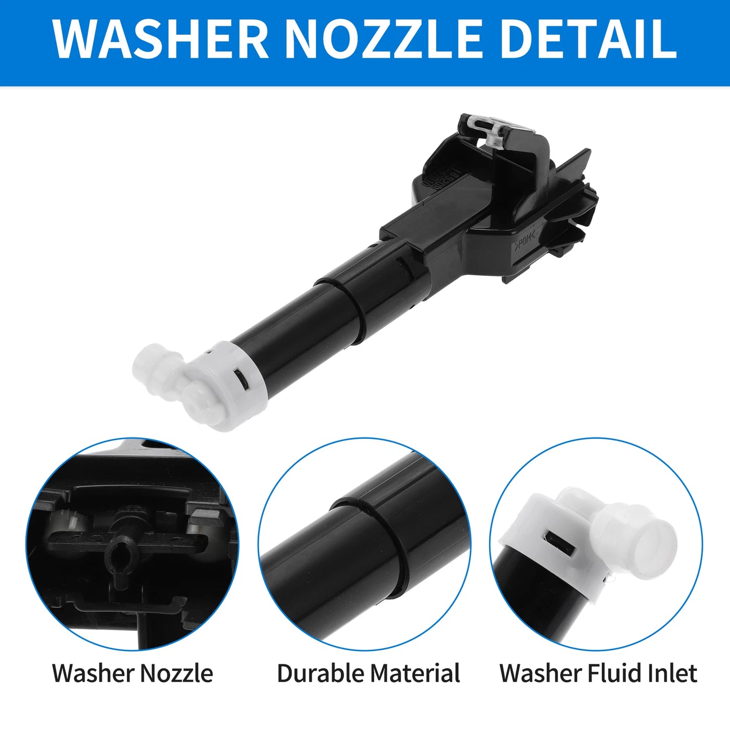 Driver Side Headlight Washer Nozzle for Toyota Prius XW30 (2009-2015)