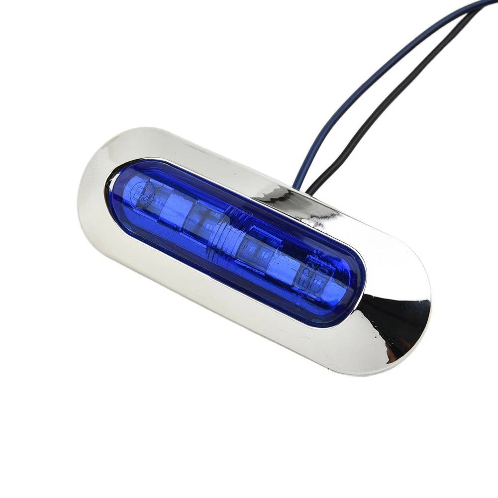 Lamp Marine Boat 12-24V 4PCS Blue Cabin Deck Courtesy Lights