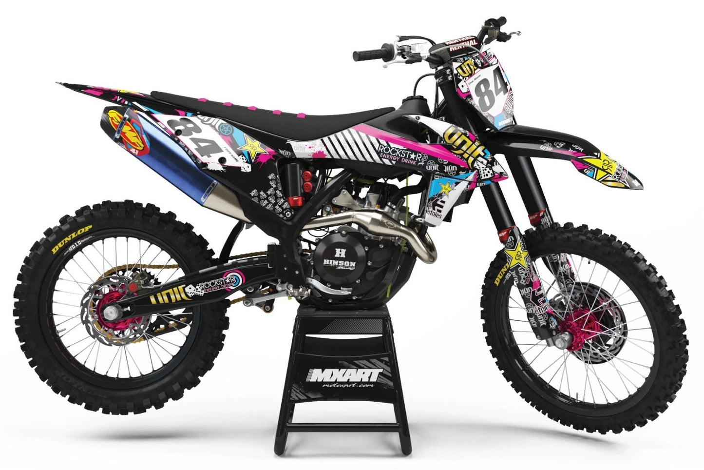 Custom Graphic Kit RUSH Style for KTM SX 125 Decals Stickers (2023-2024)