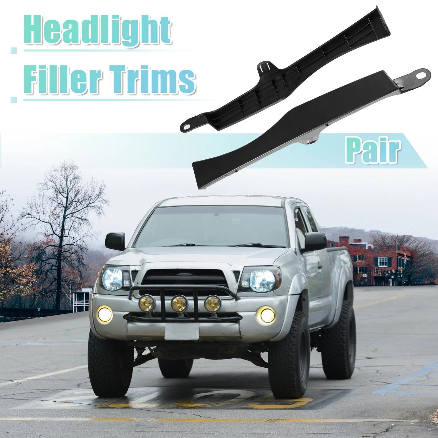 Front Lower Headlight Bumper Grille Filler Trim for Toyota Tacoma (2005-2011)