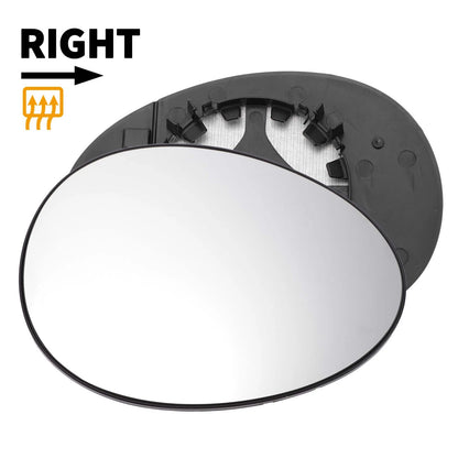 Right Side Heated White Mirror Glass for BMW Mini R55 R56 R57 (2006-2015)
