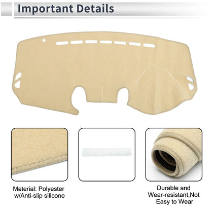 Dashboard Cover Mat for Mazda 2 Demio (2007-2014) Sun Protector Beige
