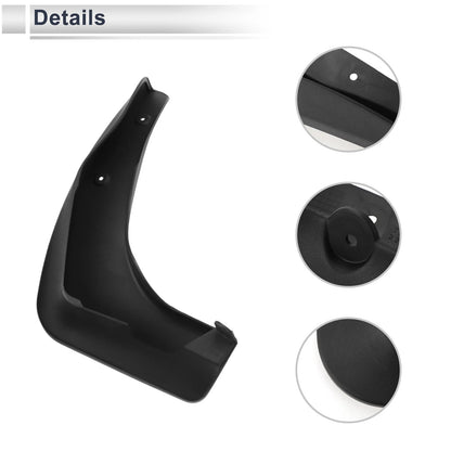 Mud Flaps Splash Guards 1 Set for BMW 1 Series (116i/118i) (2011-2019)