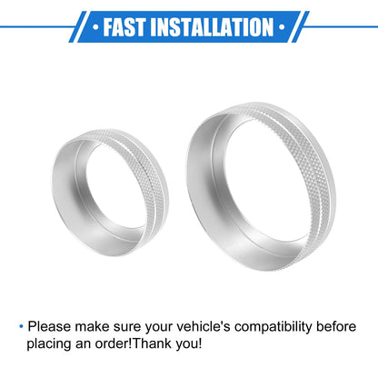 4 x AC Audio Volume Tune Switch Knob Rings for Ford F150 (2021-2023)