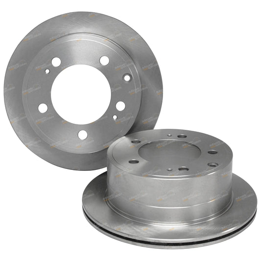2 Rear Disc Brake Rotors for Toyota Landcruiser FZJ78 FZJ79 (1999–2006)