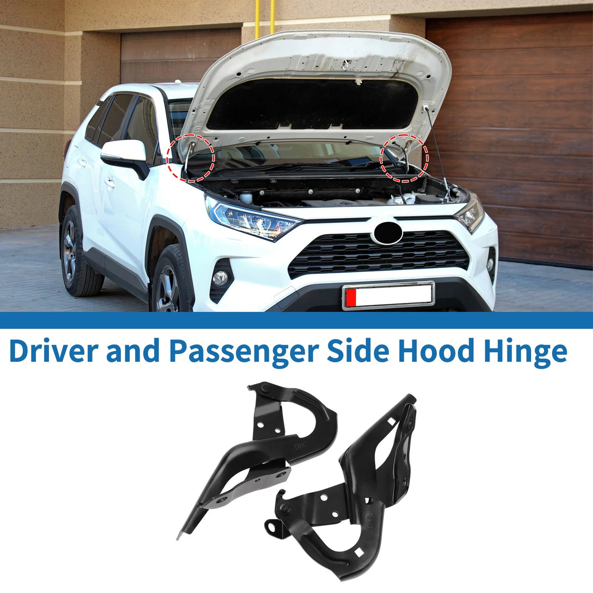 Hood Hinges 1 Pair for Honda HR-V (2016-2022)