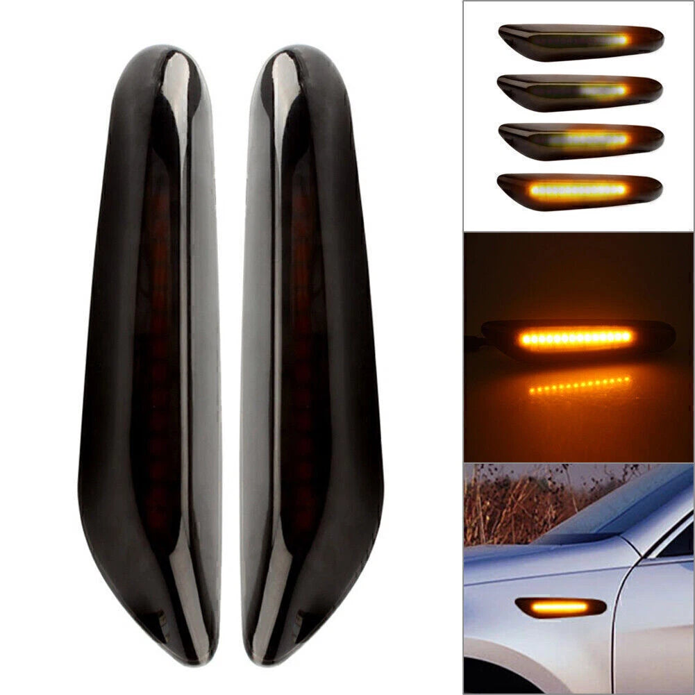 Dynamic Sequential LED Side Marker Turn Signal Light for BMW E90 E92 E82 E88