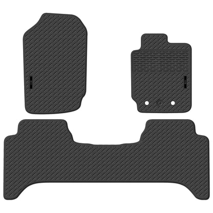 Front & Rear Moulded Rubber Floor Mats for Ford Ranger PX Dual Cab (2011 - 2022)