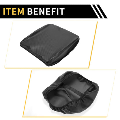 Armrest Cover for Dodge Ram Microfiber Leather Middle Carbon Fiber Black