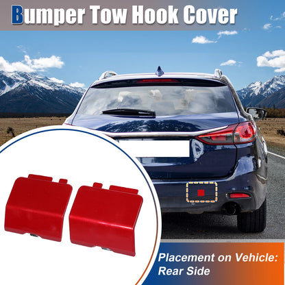 Rear Tow Hook Cover for Mazda 6 (2014-2021) - Red