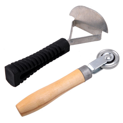Tyre Repair Tool - Tire Patch Ball Bearing Roller & Liner Scraper for Auto