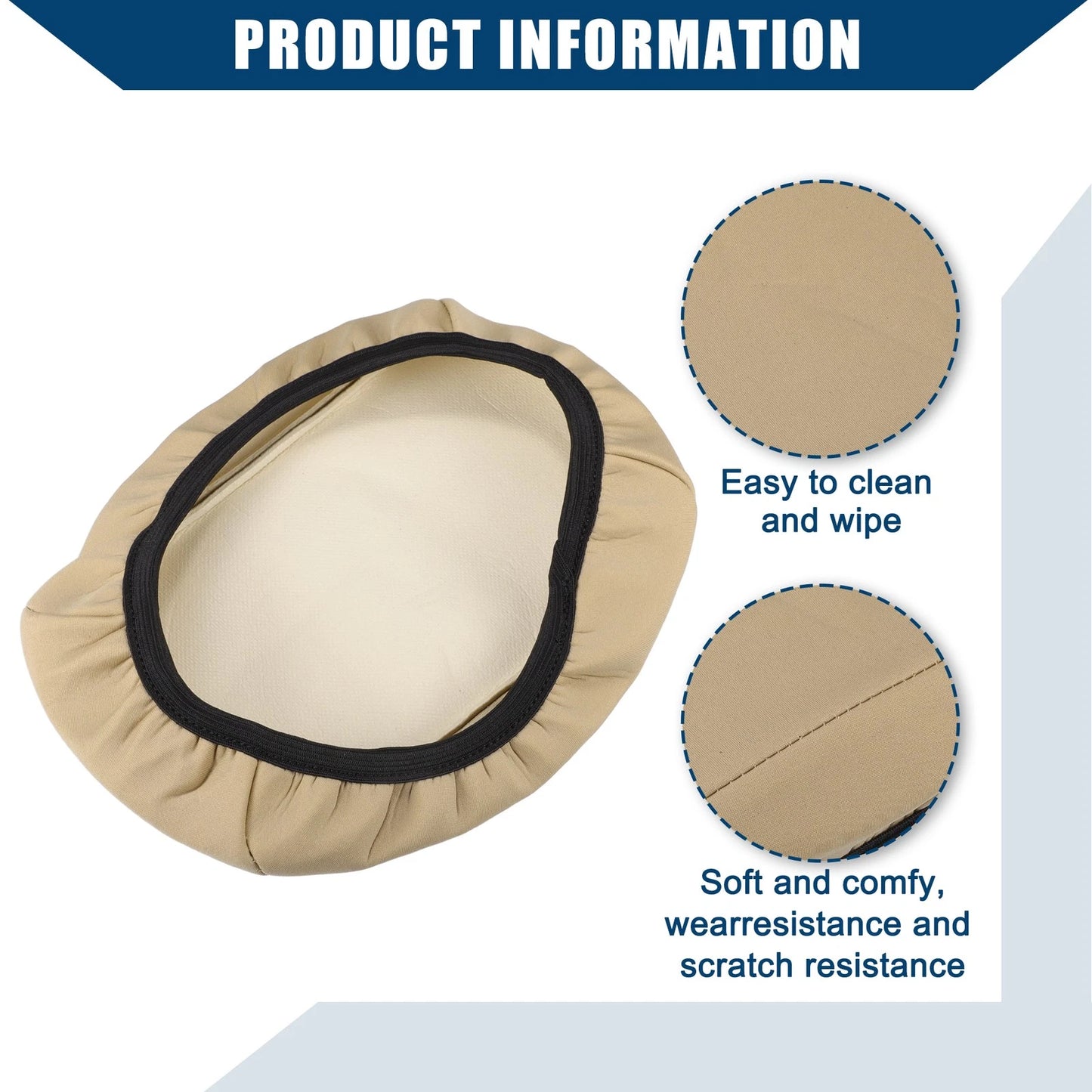 Center Console Armrest Cover for Ford Focus (2015-2018) - Neoprene Brown