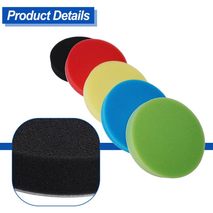 5 Pieces Sponge Polishing Waxing Buffing Pad Set for Auto Car