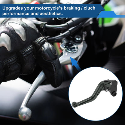 Adjustable Short Brake Clutch Levers Solid Gray for Kawasaki Z750 (2007–2012)