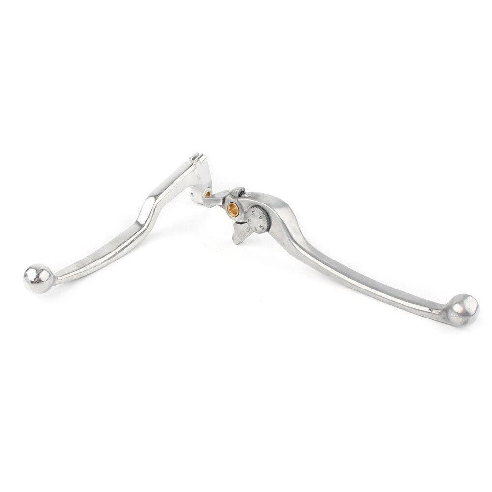 2 x Chrome Brake Clutch Levers for Yamaha YZF R1, YZF R6, R6S (1999-2010)