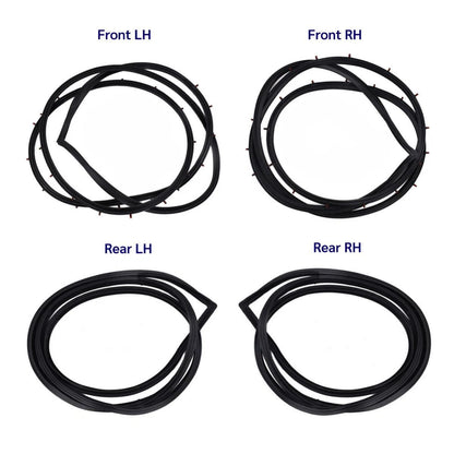 Set 4x Door Rubber Seal Weatherstrip Fits Toyota Corolla KE70 TE71 4D 1979-87