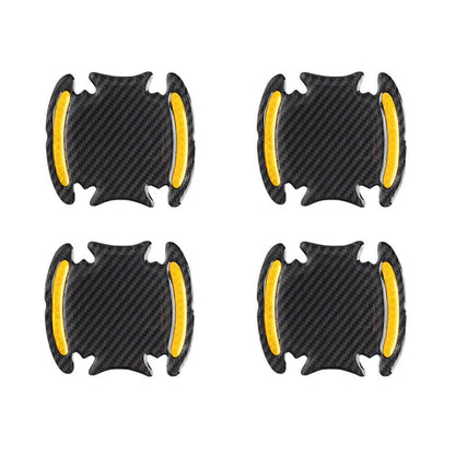 Carbon Fiber Gold Door Handle Reflective Sticker Scratch Cover Protection