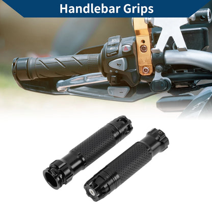 Hand Grips Cover 23x23 mm for Motorcycle Aluminum Handlebar Grips Black