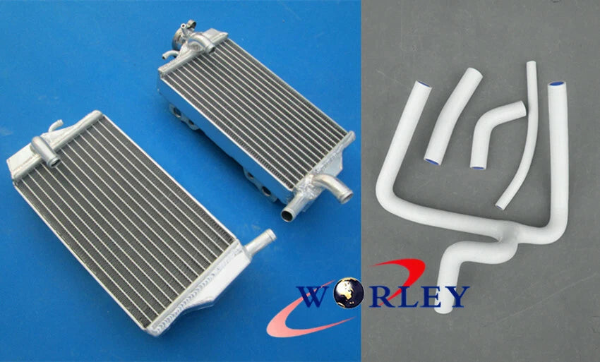 Aluminum Radiator + Y Hose Kit RED for Honda CR250R (2002-2004)