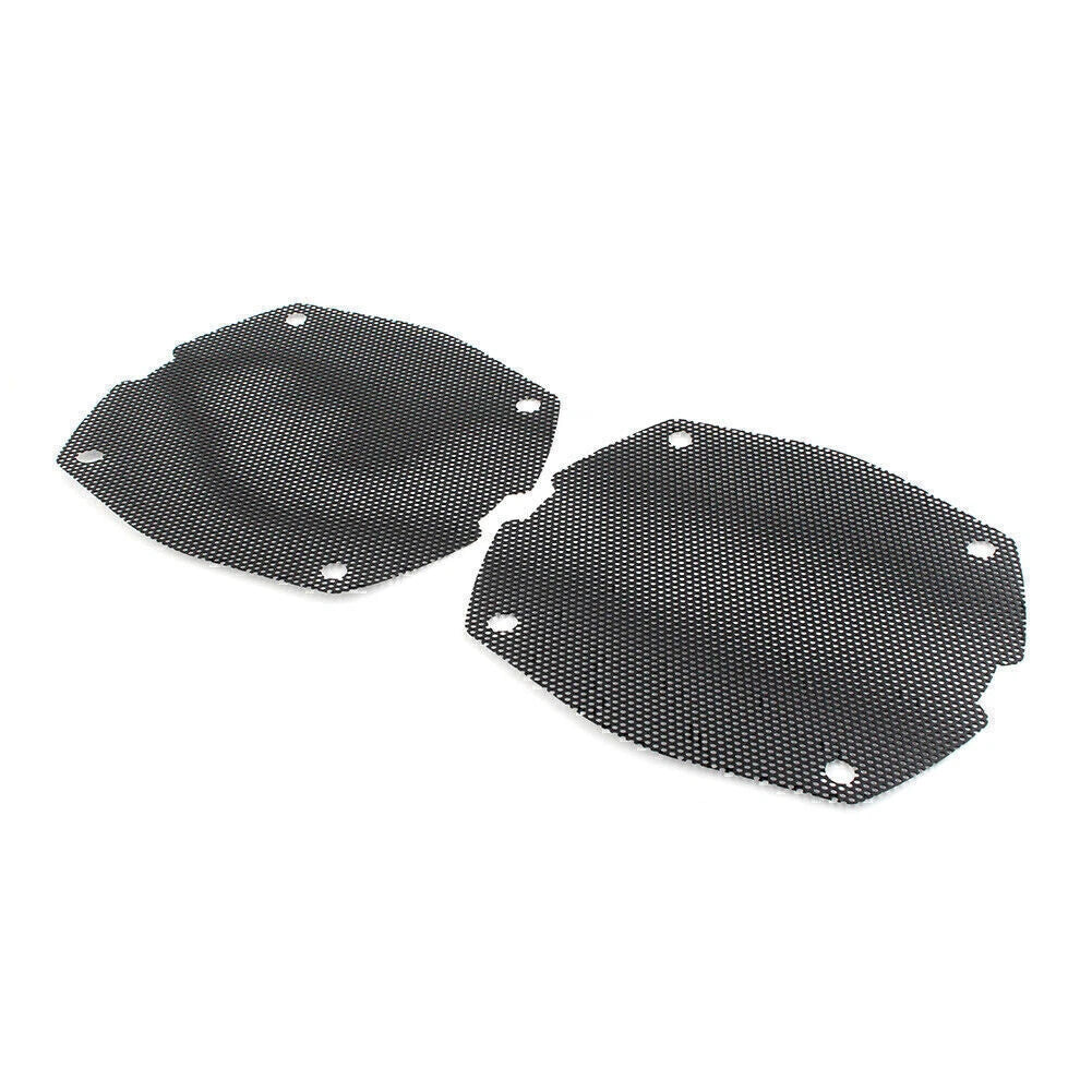 Black Thin Mesh Speaker Grilles for Harley FLH FLHX (1998-2013)