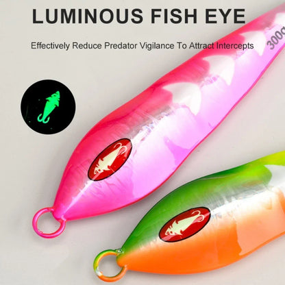 Boat Fishing Slow Pitch Jig Asymmetric Structure Reduces Water Resistance
