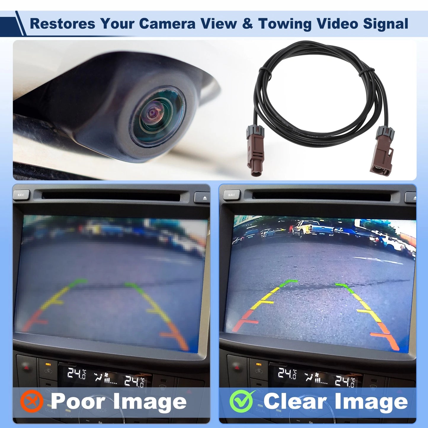 Reverse Camera Cable Harness for Ford F-250 F-350 Super Duty (2017-2022)
