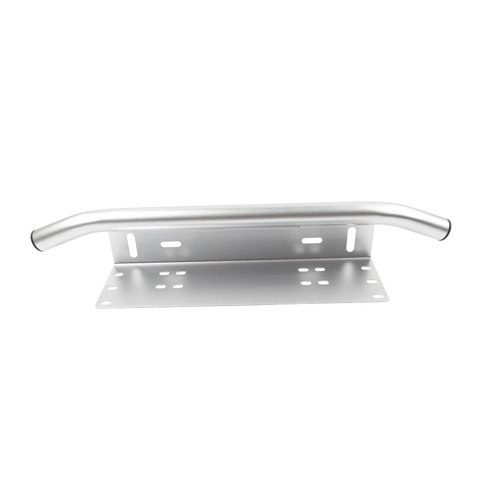 Silver Bull Bar Front License Plate Mount Bracket for Off-Road Lights