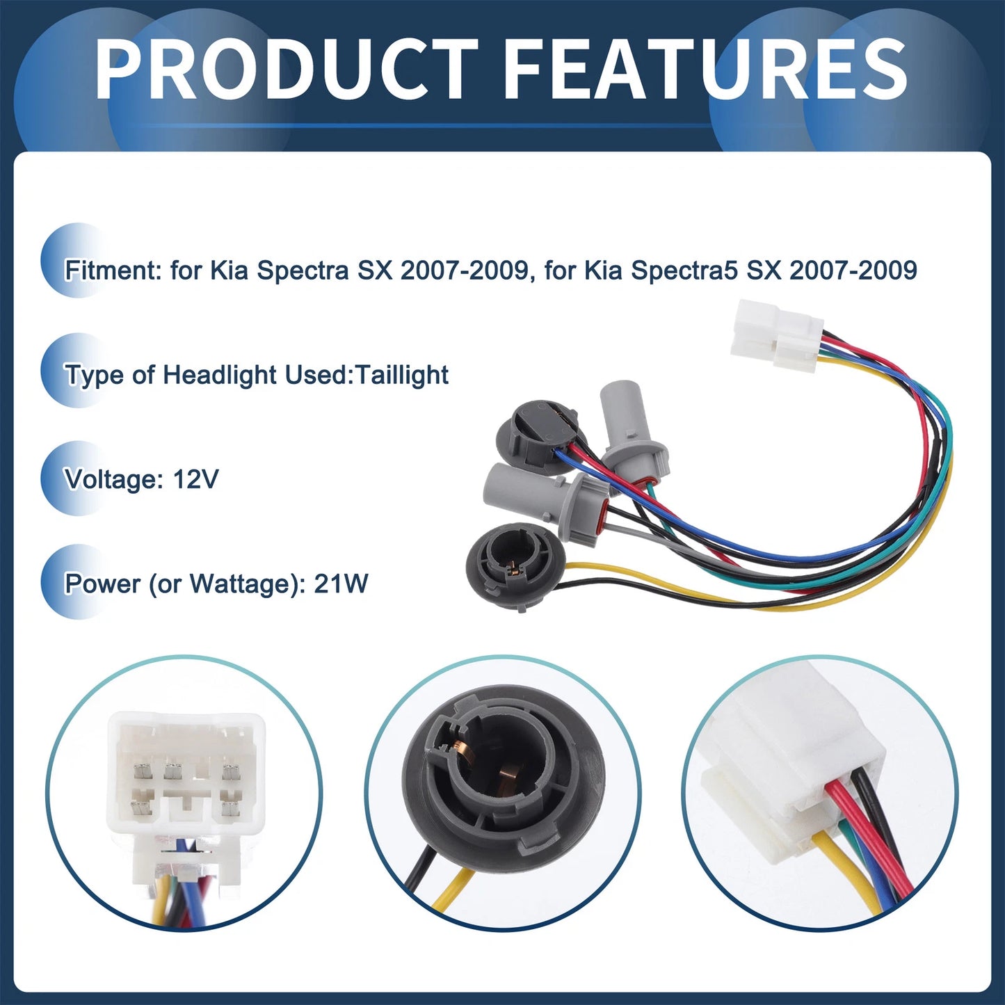 Headlight Wiring Harness Assembly for Kia Spectra5 (2005-2009)