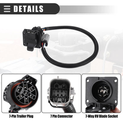 7-Pin Trailer Wiring Harness Connector for Ford F-250 Super Duty (2017-2023)