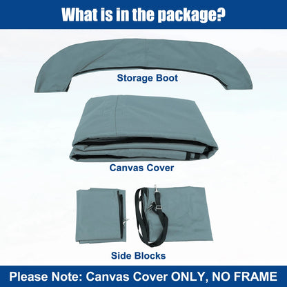 600D 4Bow Bimini Top Canvas and Detachable Side Blocks for Make Model