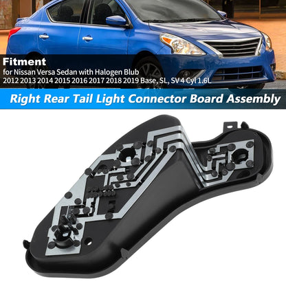 Right Tail Light Socket Board for Nissan Versa (2012-2019)
