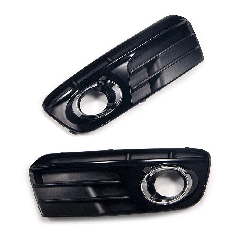Front Fog Light Grill Cover 2 x Bumper Lower Grille Bezel for Audi Q5 (2013-2017)