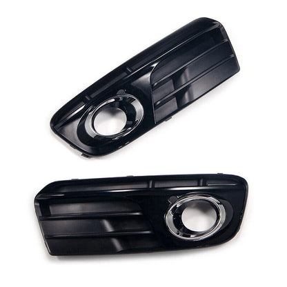 Front Fog Light Grill Cover 2 x Bumper Lower Grille Bezel for Audi Q5 (2013-2017)