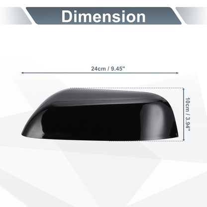 Left Side Rearview Mirror Cover Cap Gloss Black for Ford Explorer (2016-2019)