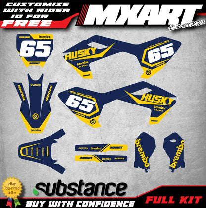 Graphics Kit for Husqvarna TC 65 2017-2023 - Hammer Style