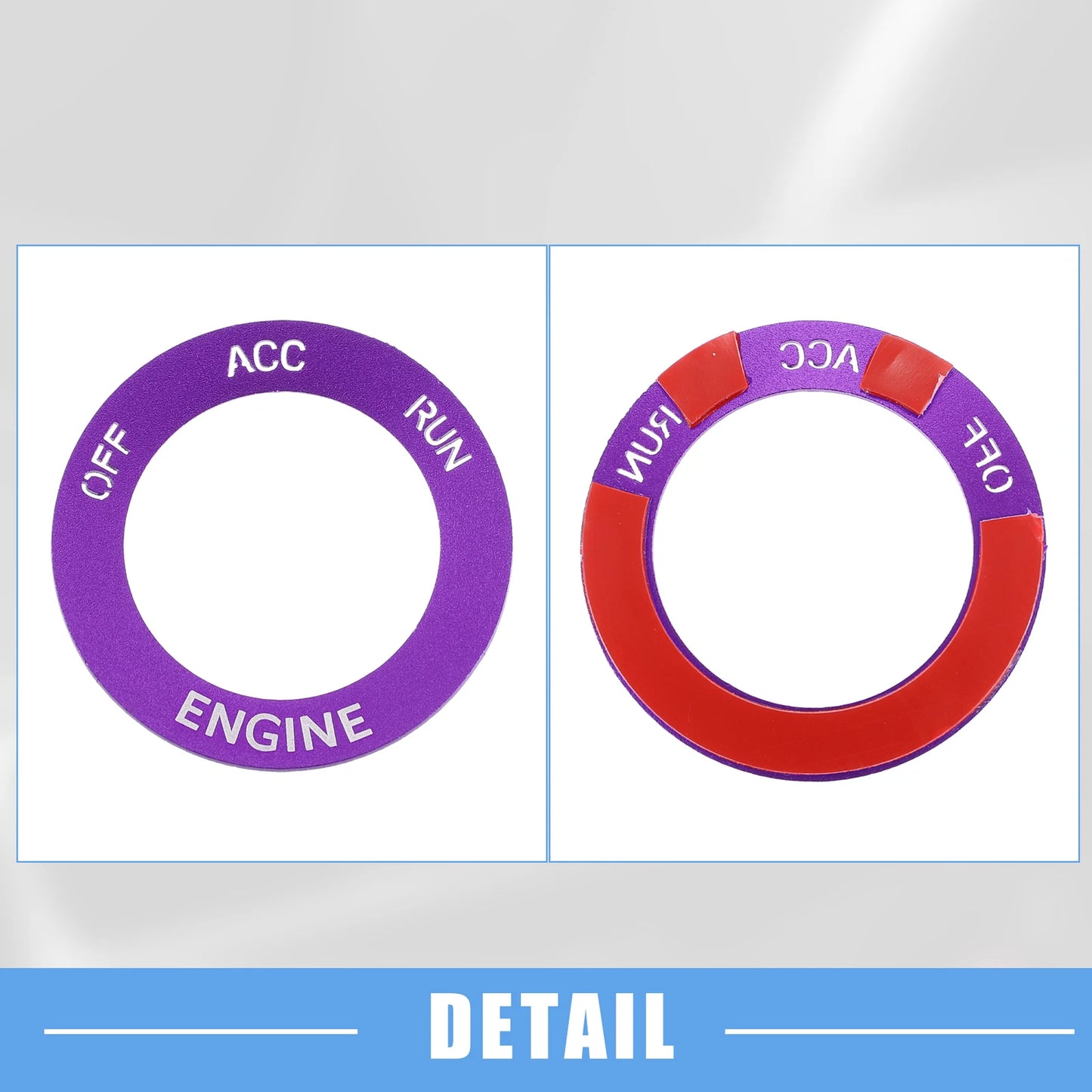 Engine Start Button Sticker for Dodge Charger Challenger Aluminum Alloy (2015-2023)