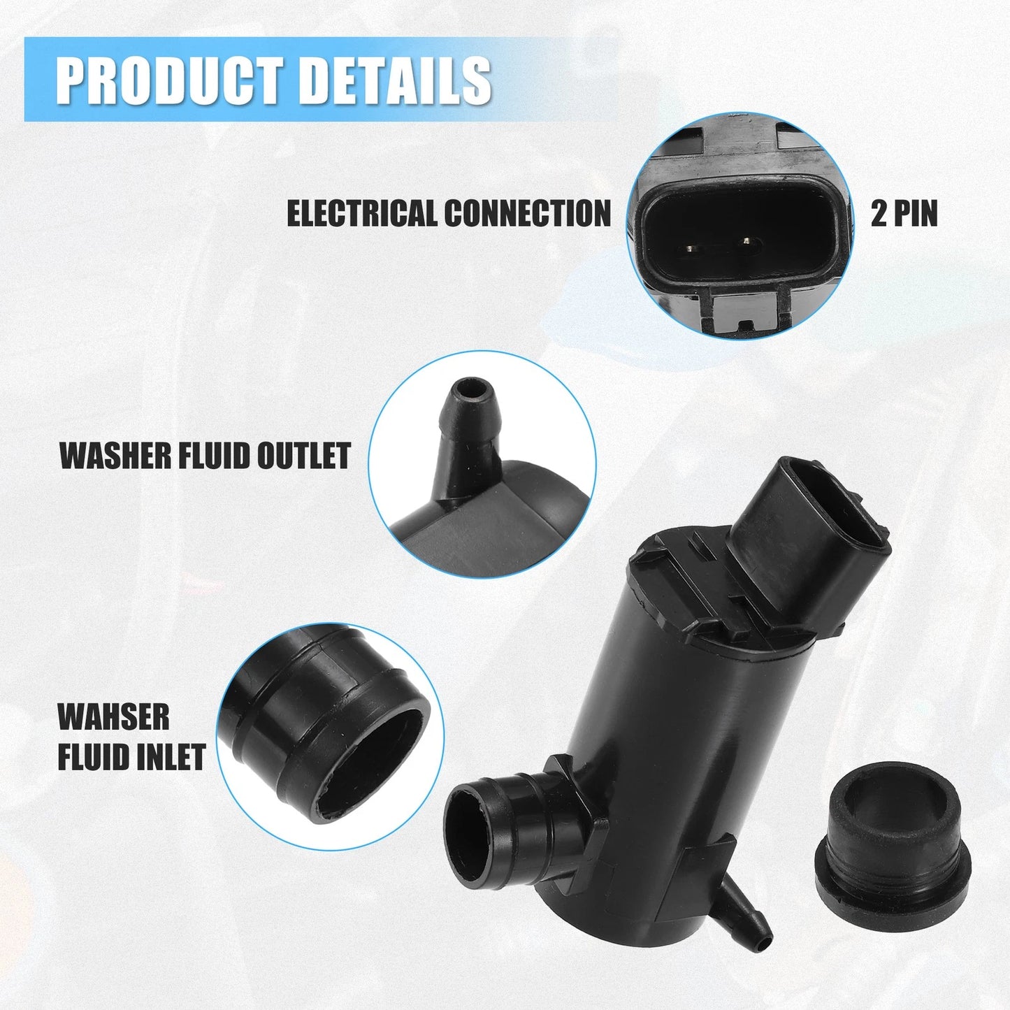 Windshield Washer Motor Pump for Toyota Camry (1997–2006)