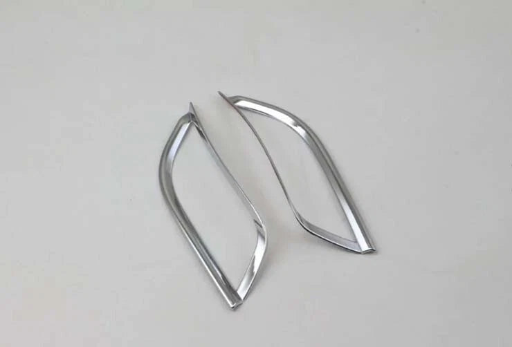 Front & Rear Fog Light Cover Trim for 2017-2021 JEEP Compass Chrome 4 x Pieces